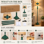 Floor Lamp | Vintage Green, Metal & Resin, Table Style | Living Room