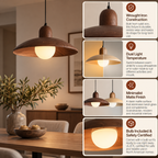 Pendant Light | Scandinavian Wrought Iron, Living & Dining Room | Matte Finish