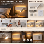 Wall Reading Light | Adjustable Head LED, Indoor Modern Design