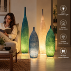 Resin Floor Lamp | Bottle Vase Design, Multi Colour LED