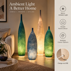 Resin Floor Lamp | Bottle Vase Design, Multi Colour LED