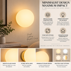 Ondine | Wall Sconce LED | Round Glass, Minimalist, 1-Light | Modern Décor