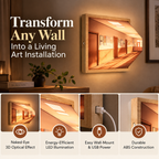 3D Wall Lamp | Optical Art Night Light, LED Ambient | Energy Efficient