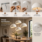 Pendant Light | Modern Dimmable, Ambient Home Lighting | E27, Adjustable