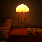 LED jellyfish lamp with RGB color-changing voice-activated night light