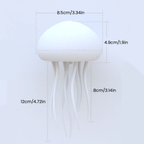 LED jellyfish lamp with RGB color-changing voice-activated night light