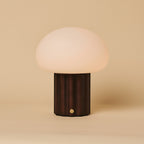 Cordless table lamps designer rechargeable, wood and marble