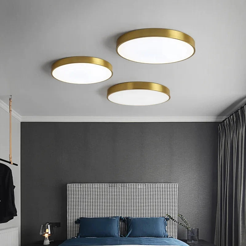 Vada | LED Ceiling Light | Round Minimalist, Dimmable | Aluminum &