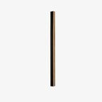 Linear LED outdoor wall lamp black IP65, minimalist design for garden and corridor