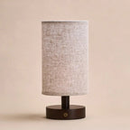 Rechargeable Table Lamp | Cordless Wooden, Dark Brown, Dimmable