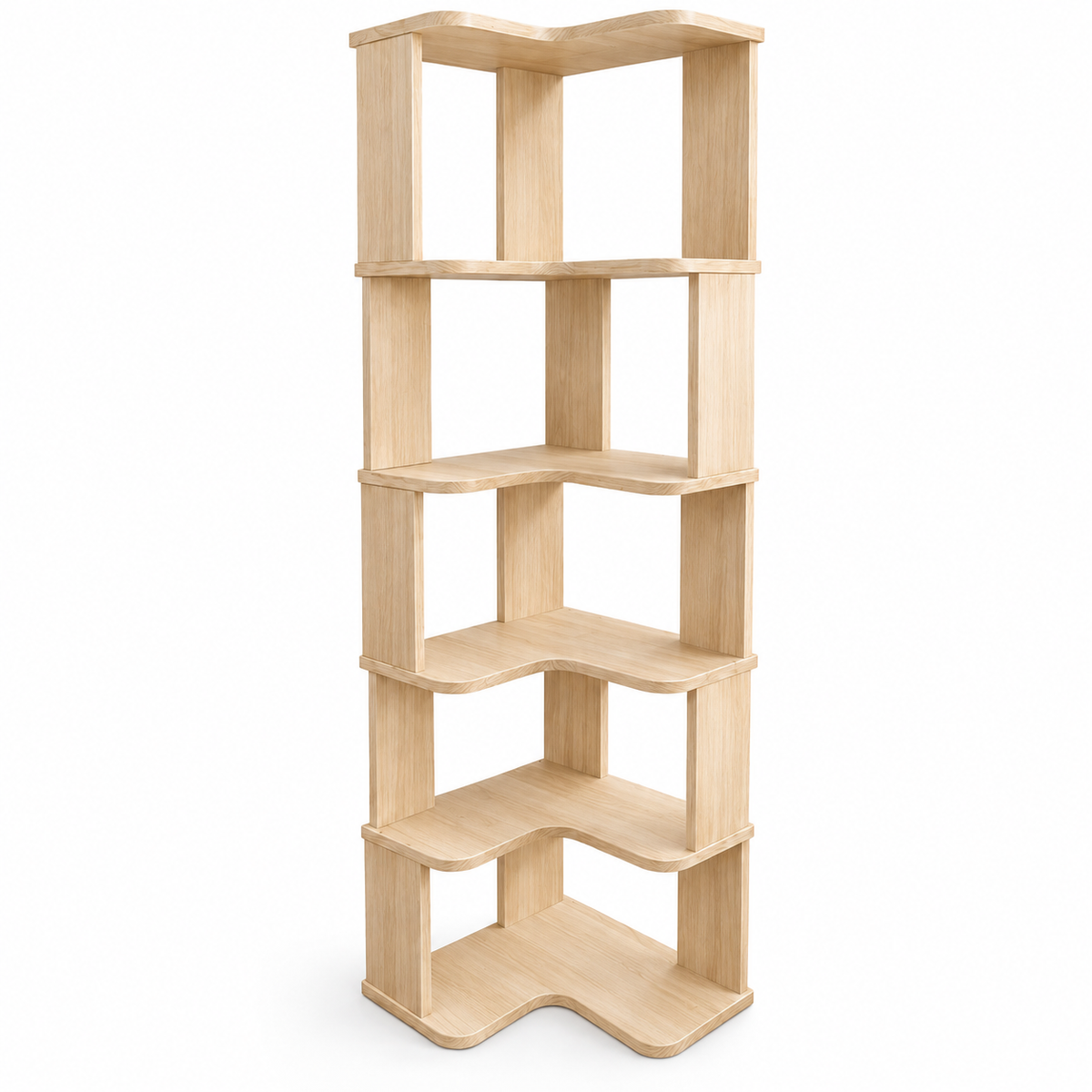 Corner Cabinet | Solid Wood, Compact Design | Natural Wood