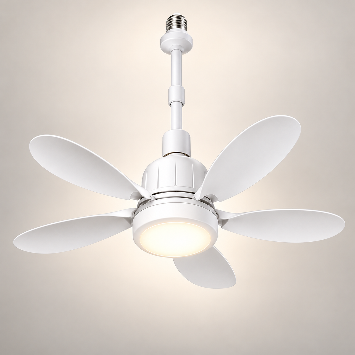 Socket Fan Ceiling | Remote Control, LED Light, Energy Saving