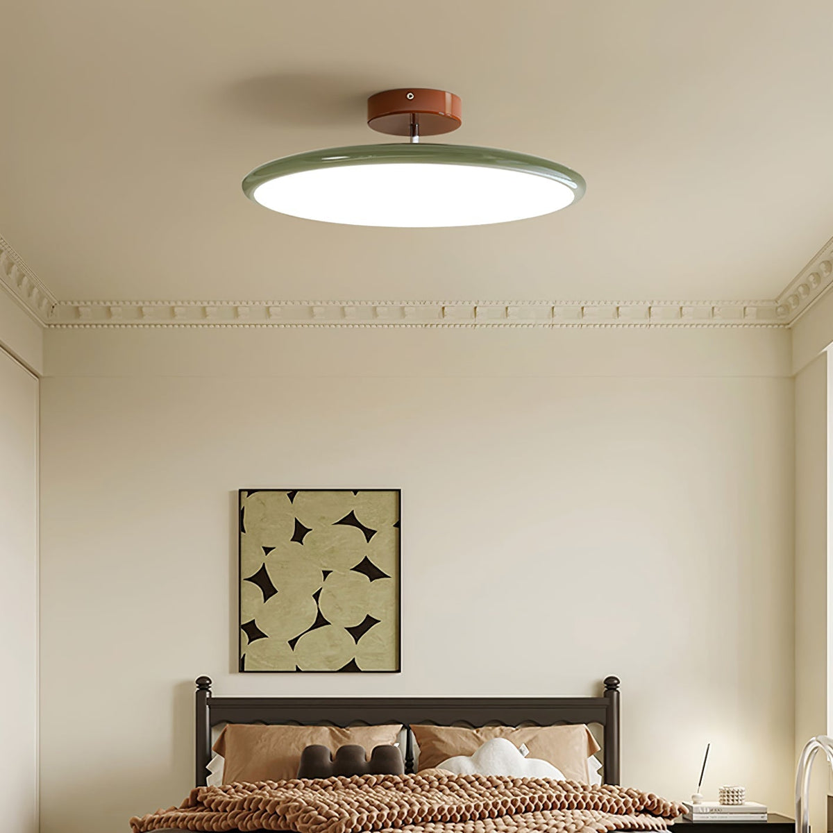 Adjustable flush mount ceiling light dimmable modern minimalist design for bedroom and living room