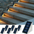 Solar path lights outdoor garden waterproof IP67 dusk-to-dawn auto sensor
