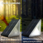 Solar path lights outdoor garden waterproof IP67 dusk-to-dawn auto sensor