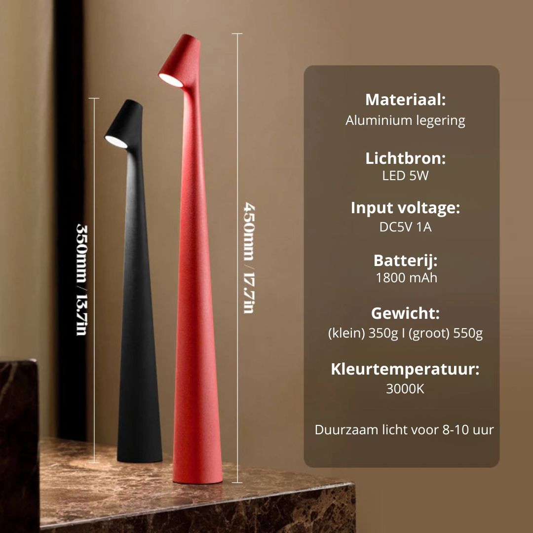 Pilar Touch Table Lamp - Dimmable LED - Bedside - Modern