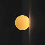 LED wall sconce frosted glass globe modern indoor light, two sizes