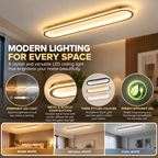 LED Ceiling Light Minimalist Elliptical Metal | Black Gold Rose Gold