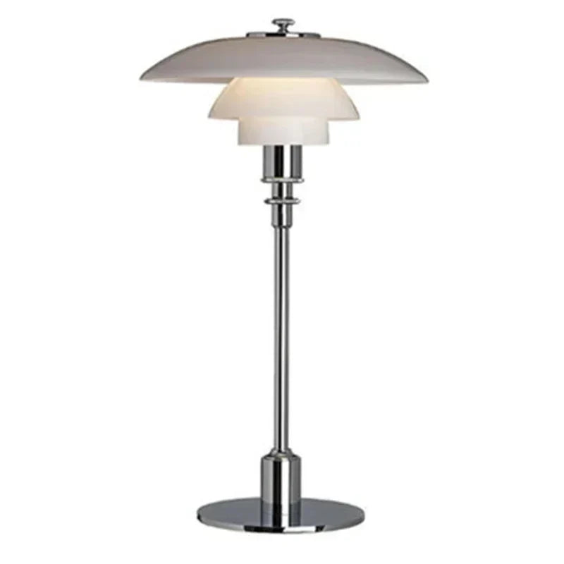 Triplet Layered Table Lamp - Modern Bedside Accent Light