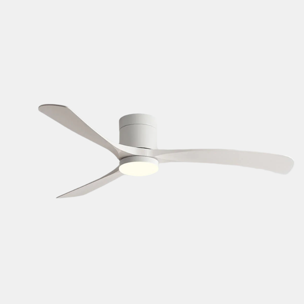 Ceiling fan with LED light, 6 speeds, reversible motor, modern design