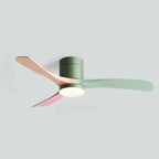 Ceiling fan with LED light, 6 speeds, reversible motor, modern design