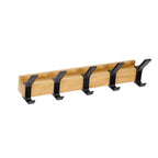 Wall Coat Rack | Black, Movable Hooks | Nordic Design