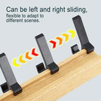 Wall Coat Rack | Black, Movable Hooks | Nordic Design