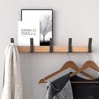 Wall Coat Rack | Black, Movable Hooks | Nordic Design