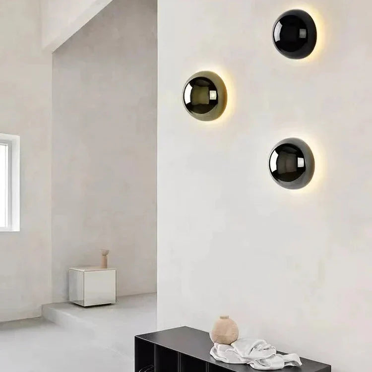 LED wall light modern minimalist ambient indoor, slim wall-mounted fitting