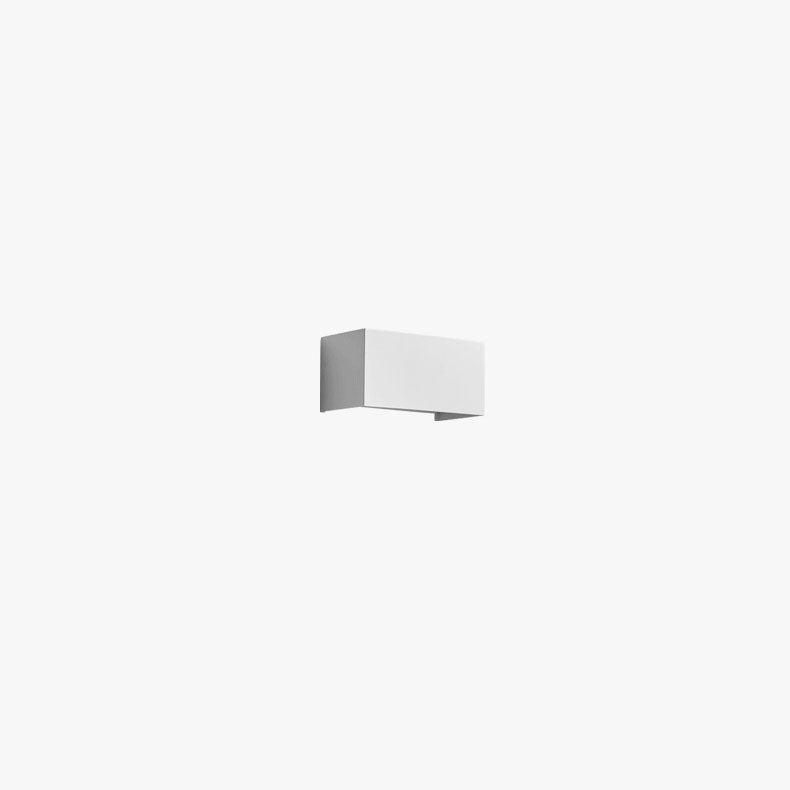LED wall lights up and down with geometric profile, warm 3000K indoor light