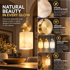 Alabaster Pendant Light | Brass Fitting, G9, AC 110-240V