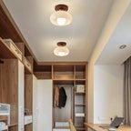 Ceiling lamp | Bauhaus design, warm light, wooden detail