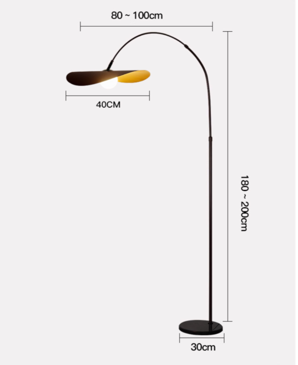 Modern Arc Floor Lamp - Minimalist LED Ambient Light
