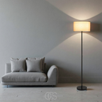 OCS Lombok Floor Lamp - Boho Rattan - Tropical Accent Lighting