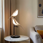 LED Table Lamp | Gold Bird Design, Warm Light | 55cm