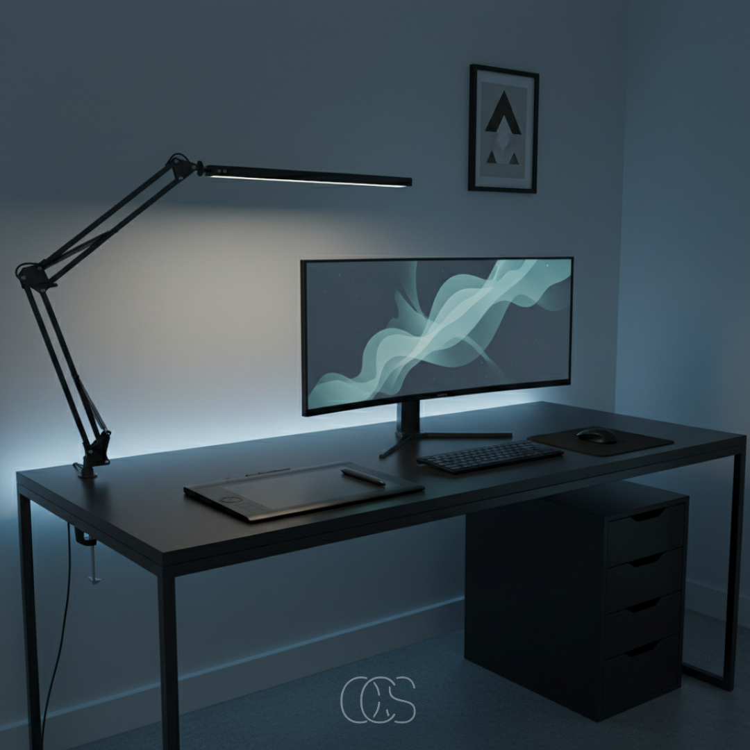 OCS Antisa LED Desk Lamp - 360° Flexible - Dimmable