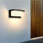 Outdoor motion sensor wall light, energy-efficient LED, IP65 weather-resistant, garden and entryway