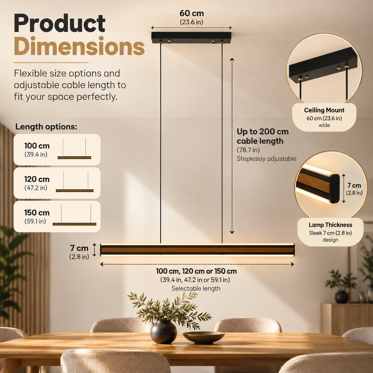 Pendant Light | Warm White 2200K, Smart Home WiFi