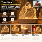 Personalised Photo Lamp | Custom LED Picture Light, Romantic Gift for Couples