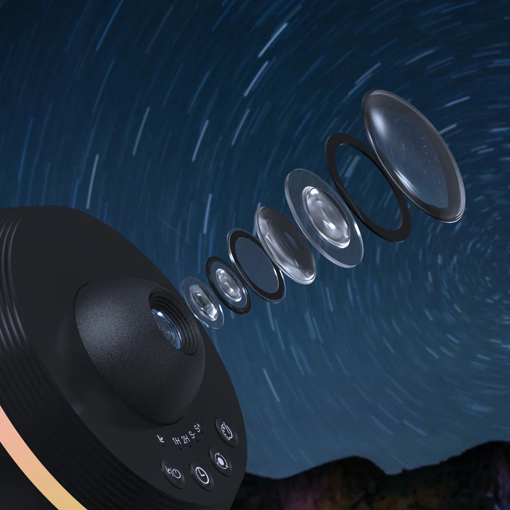 Space projection light star galaxy projector with 4K Ultra HD cosmic ceiling display