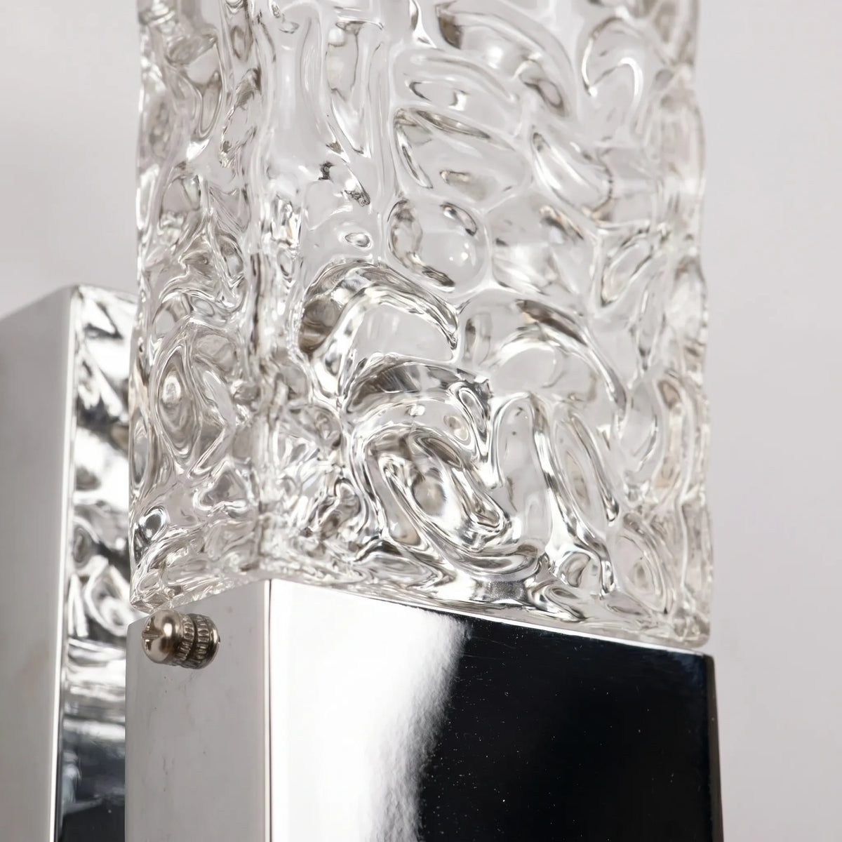 Rectangular Wall Sconce, Ripple Panel LED Ambient Lighting