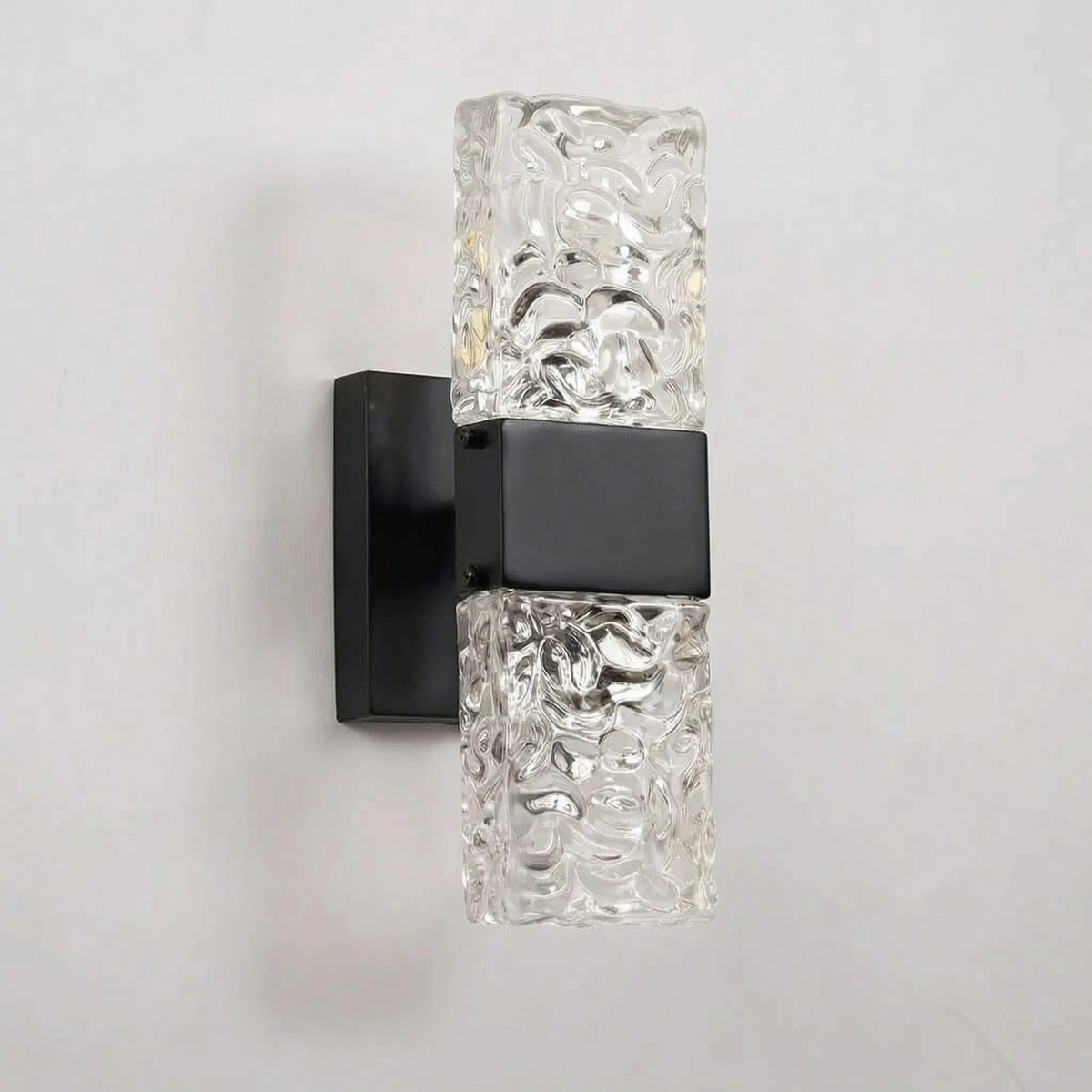 Rectangular Wall Sconce, Ripple Panel LED Ambient Lighting