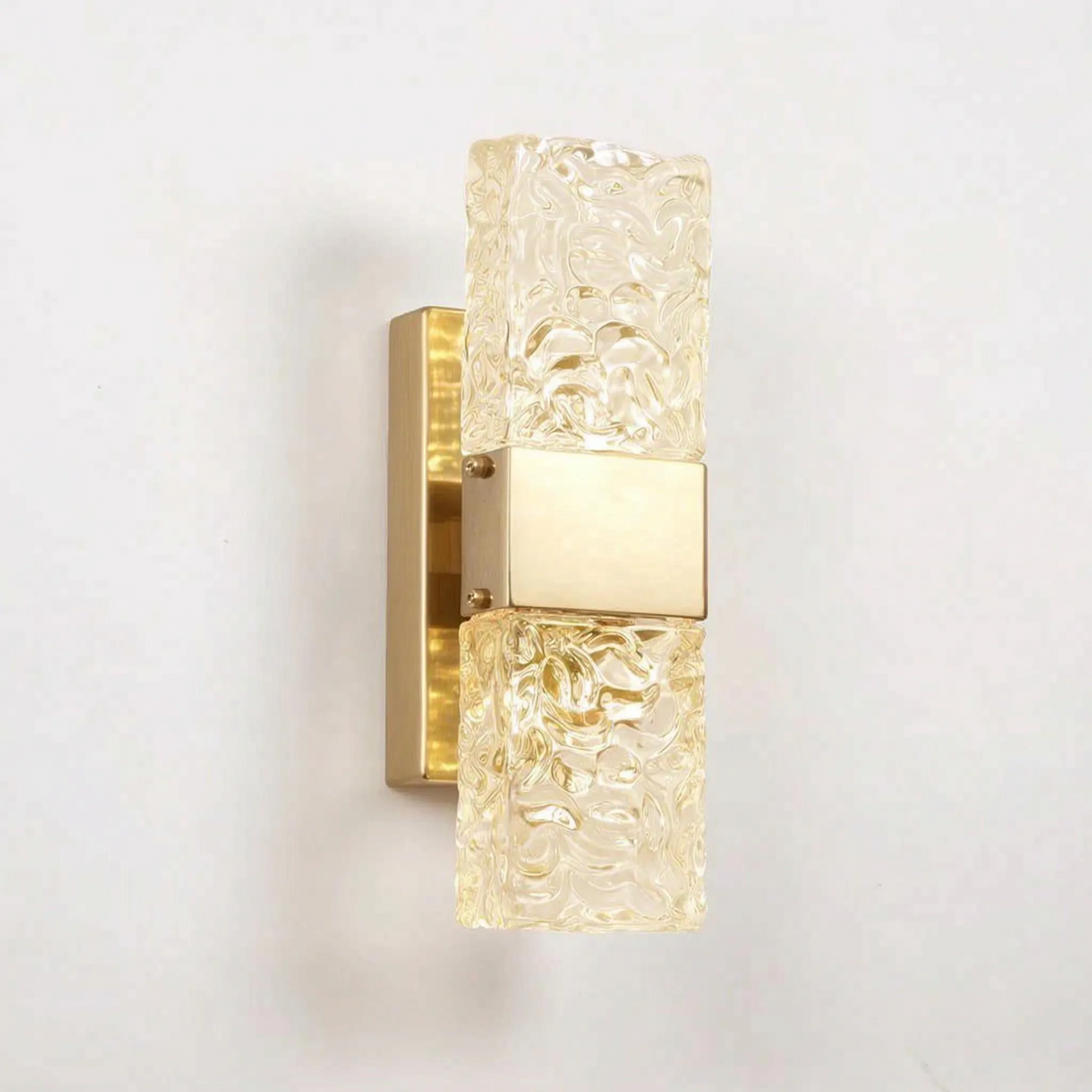 Rectangular Wall Sconce, Ripple Panel LED Ambient Lighting