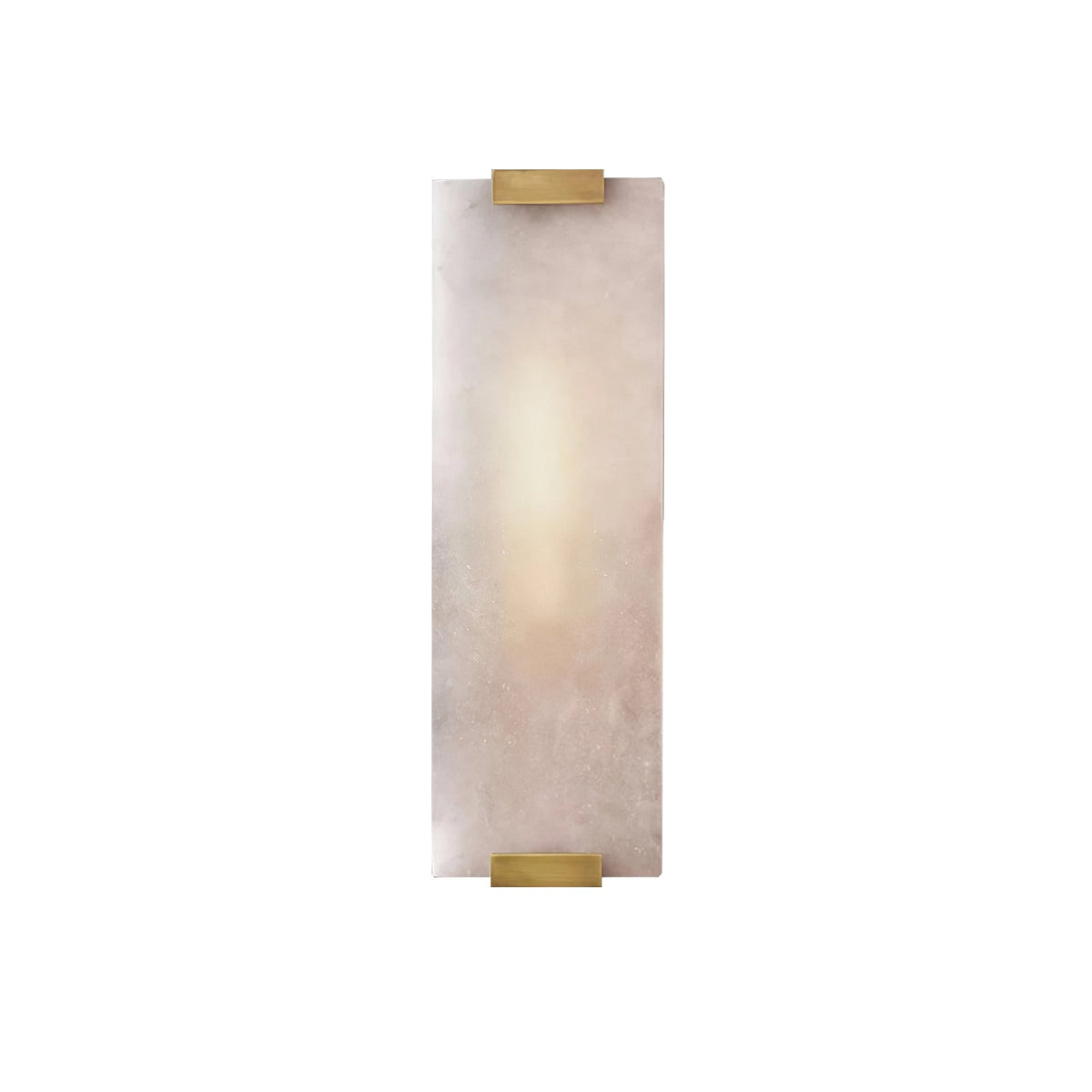 Wall Sconce | Alabaster Panel, Brass and Black Finish | Indoor Lighting