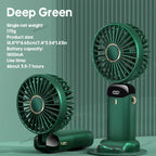 Portable Mini Fan | 3-in-1 Design, 5 Speed Levels, LED Display
