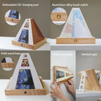 3D wall lamp optical art LED night light ABS ambient painting style gallery decor