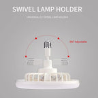 DC Ceiling Fan with LED Light | Remote Control, Dimmable | E27 Base, Modern