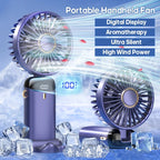 Portable Mini Fan | 3-in-1 Design, 5 Speed Levels, LED Display