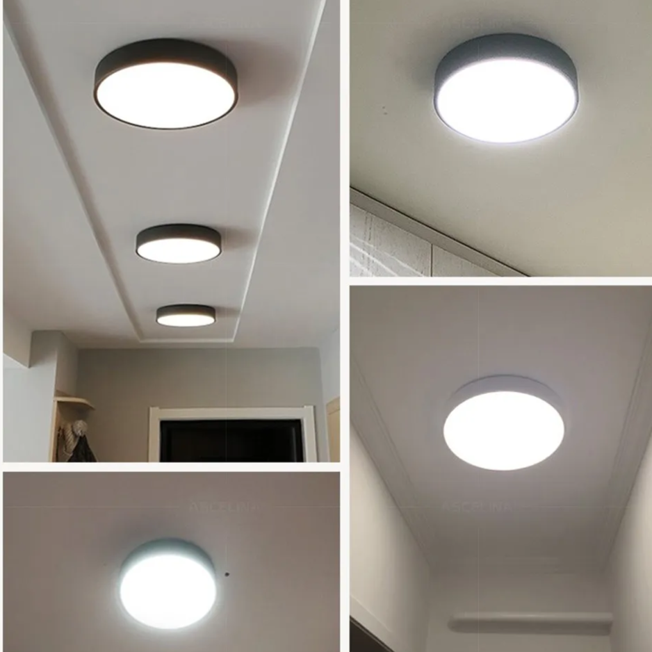 Vada | LED Ceiling Light | Round Minimalist, Dimmable | Aluminum &