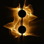 Wall sconce with ripple light effect, 180° rotatable, aluminum warm white, modern minimalist